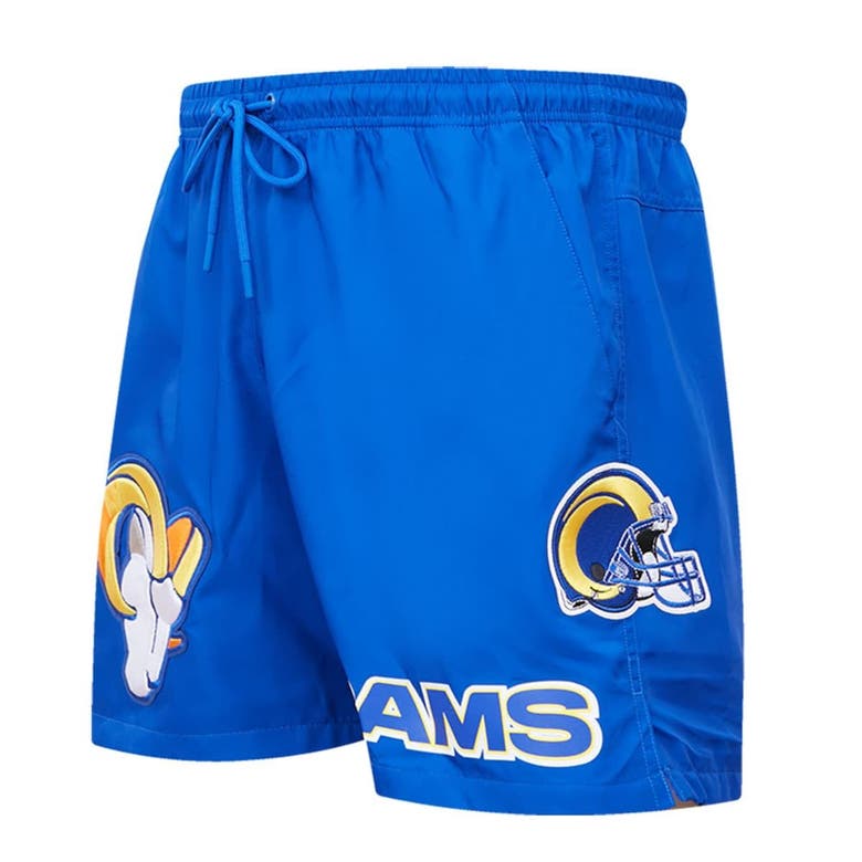 Pro Standard Royal Los Angeles Rams Woven Shorts ModeSens