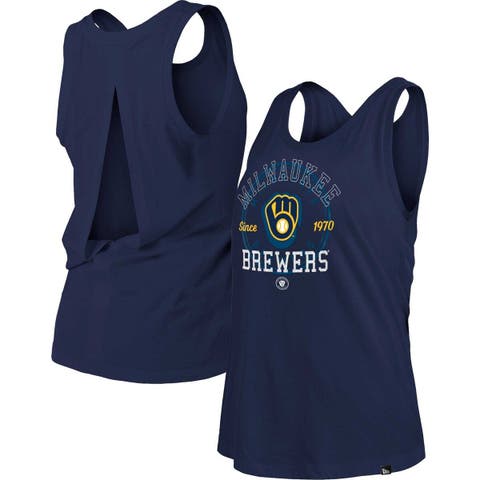 Milwaukee Brewers Nike Women's Modern Baseball Arch Tri-Blend