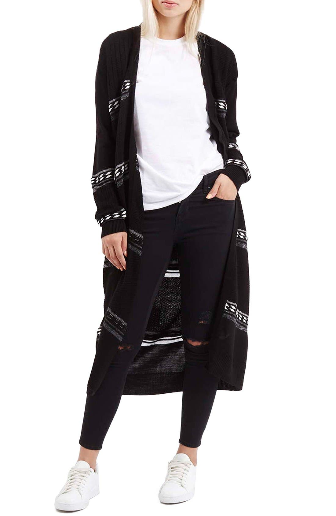 Metallic Long Cardigan Nordstrom