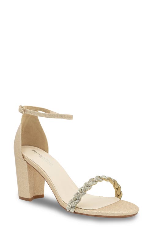 Whitney Ankle Strap Sandal in Champagne