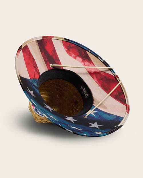 Shop Hemlock Liberty Straw Lifeguard Hat In Usa Flag