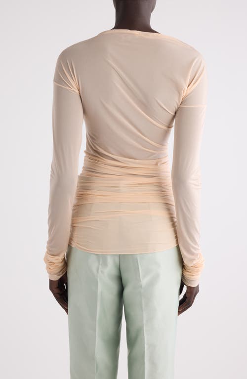 Shop Dries Van Noten Hoan Ruched Jersey Dress In Blush