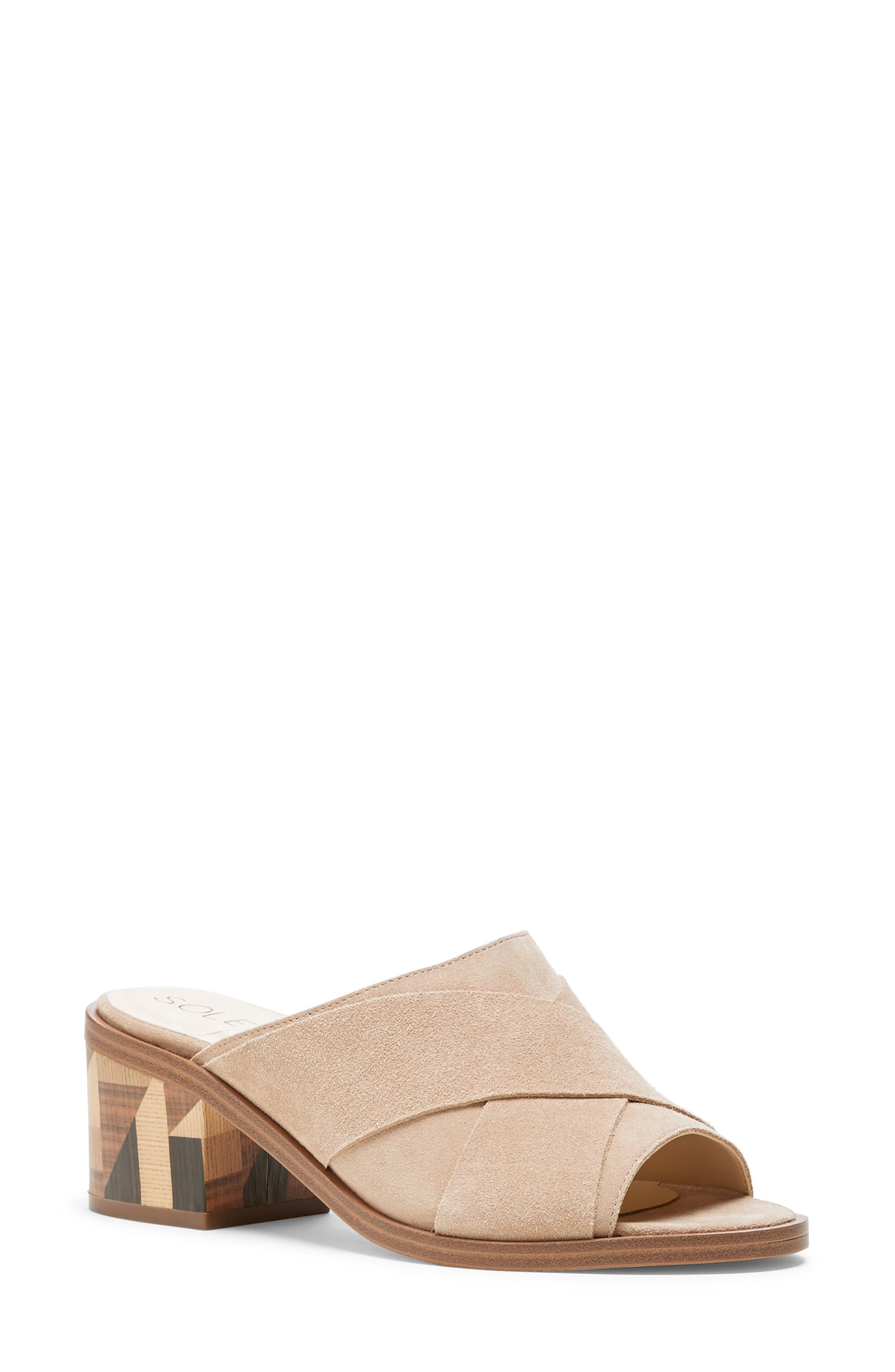 Sole Society Tota Slide Sandal- Beige
