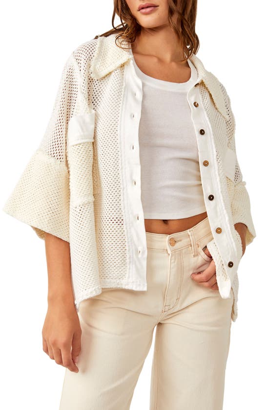 Free People Stay On Shirt In Ivory