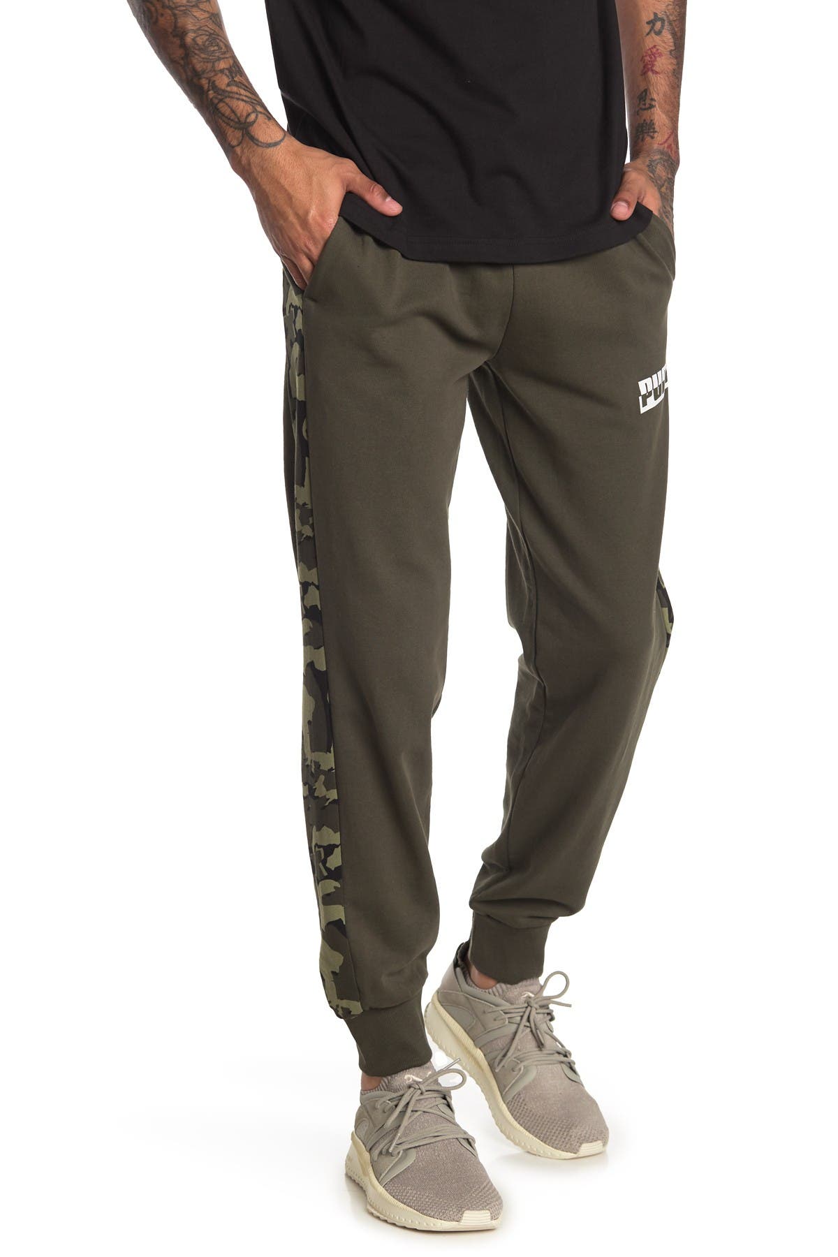 puma camo sweatpants