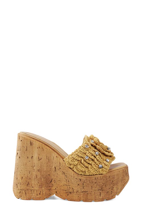 Shop Candies Candie's Mulani Platform Wedge Sandal In Natural