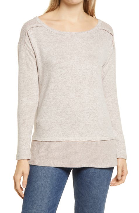womens heather oatmeal sweater | Nordstrom