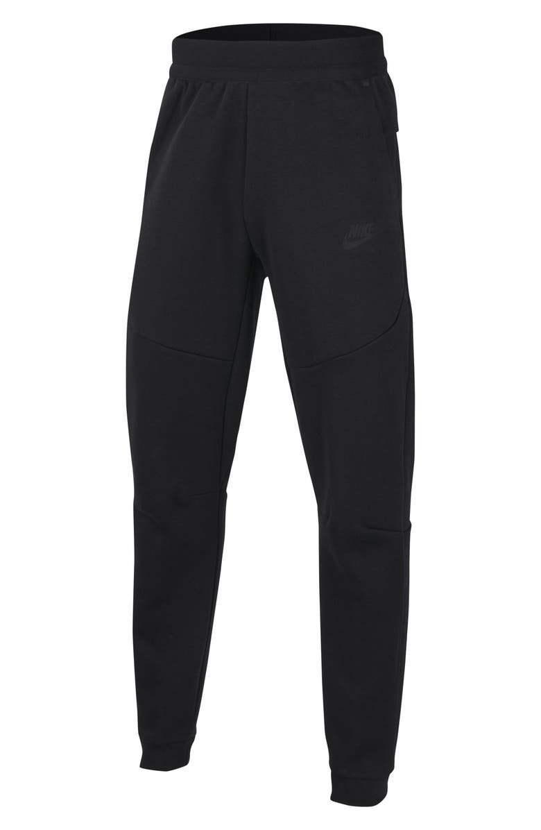 NIKE Kids' Tech Fleece Pants, Main, color, BLACK/ BLACK