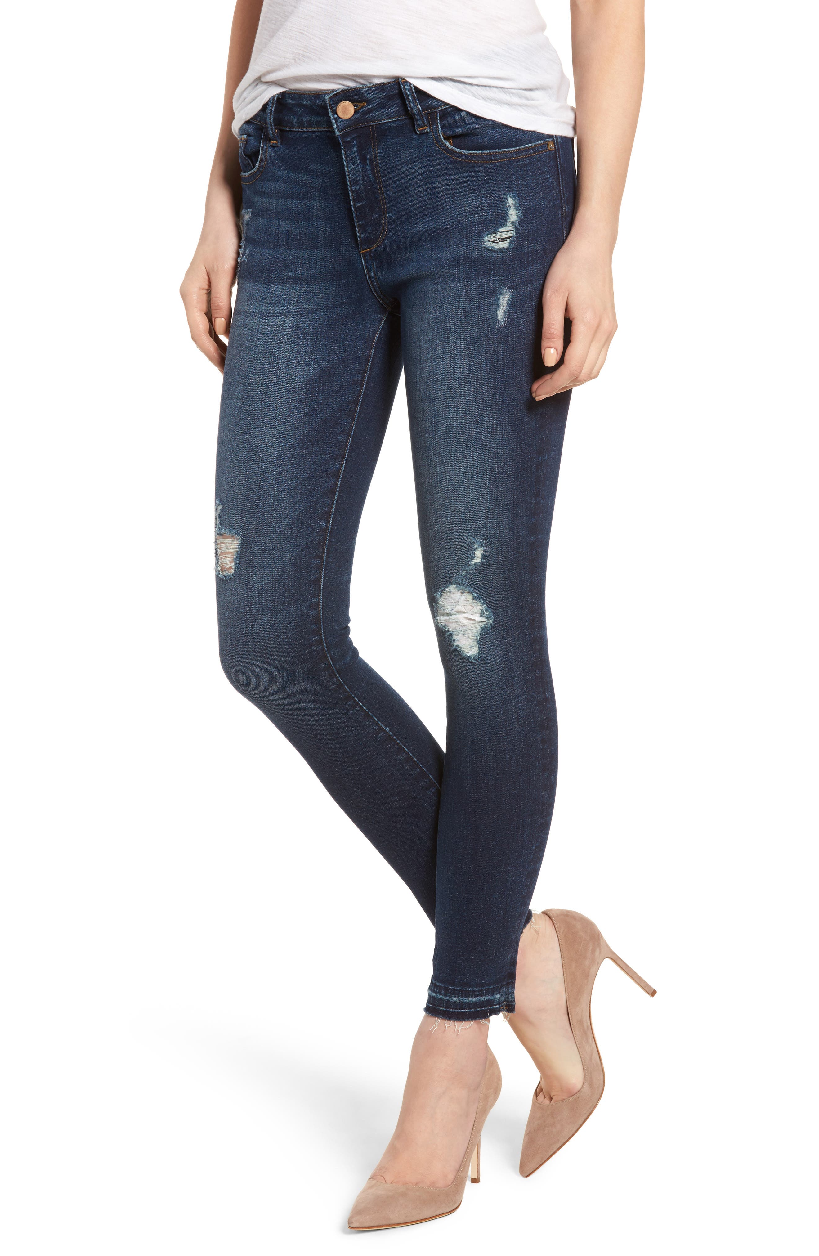 DL1961 Womens Margaux Instasculpt Ankle Skinny Jeans