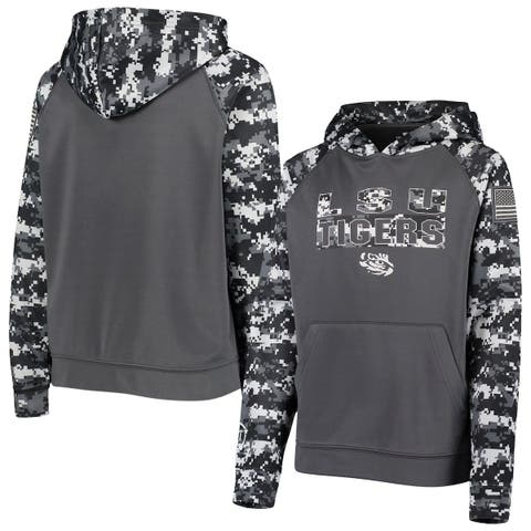 Carolina Panthers Full Zip Hood With Digital Camo Hood Detail, Black