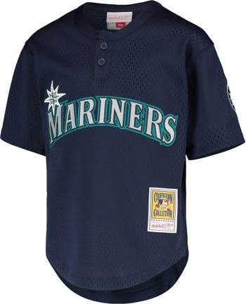 Ichiro Suzuki Seattle Mariners Mitchell & Ness Youth Cooperstown Collection Mesh Batting Practice Jersey - Navy