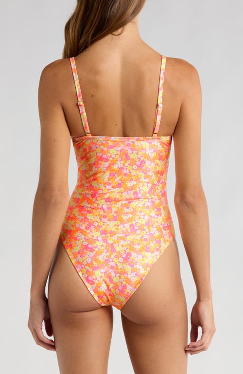 Shop Kulani Kinis Underwire One-piece Swimsuit In Mimosa Meadows