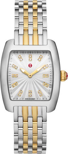 Michele watch two tone inconmensurable band