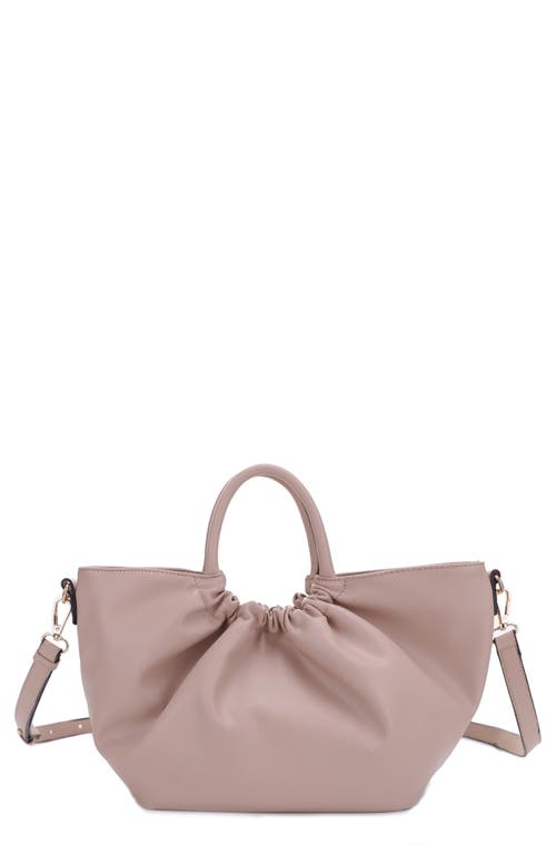 Christine Vegan Leather Satchel in Camel