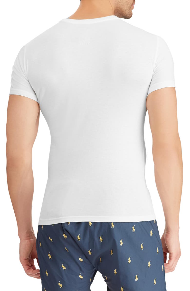 Polo Ralph Lauren 5Pack Slim Fit Logo Embroidered Crewneck Undershirts