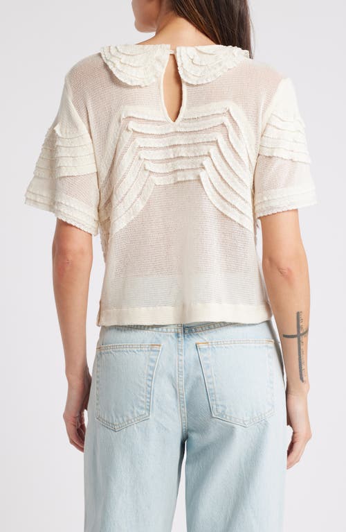 Shop The Great . The Rosebud Knit Top In Cream