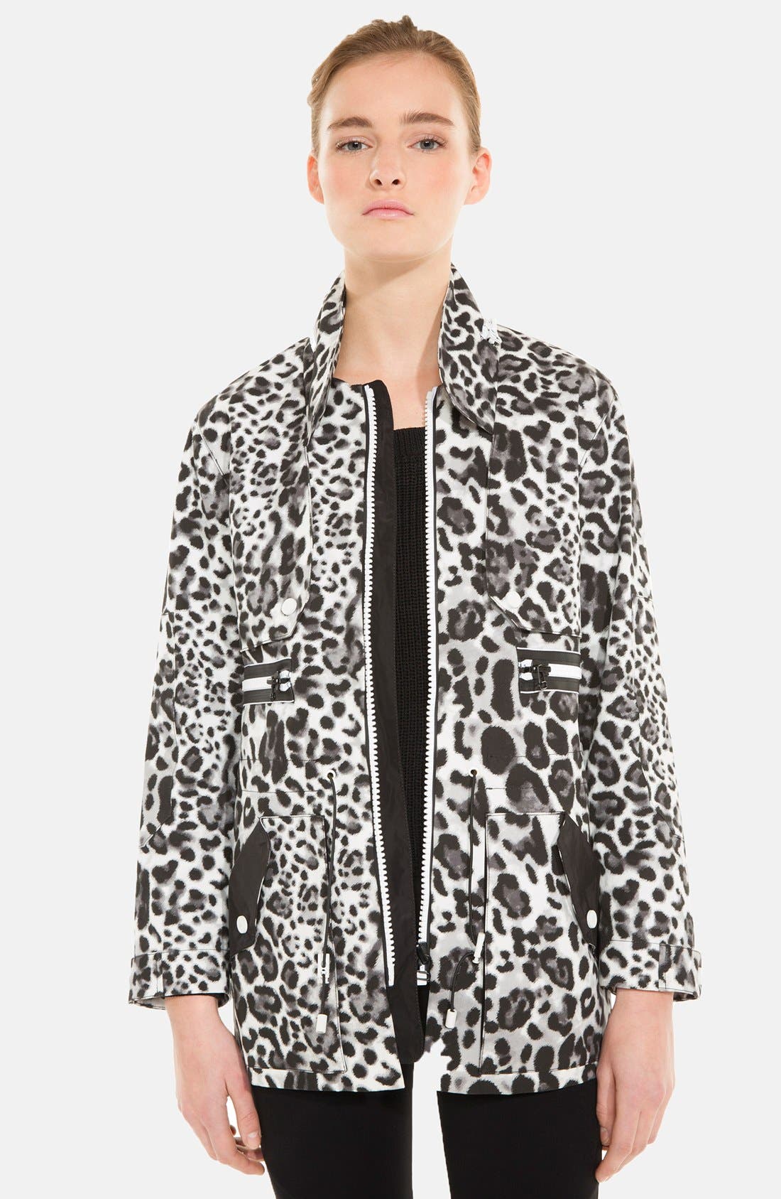 sandro leopard coat