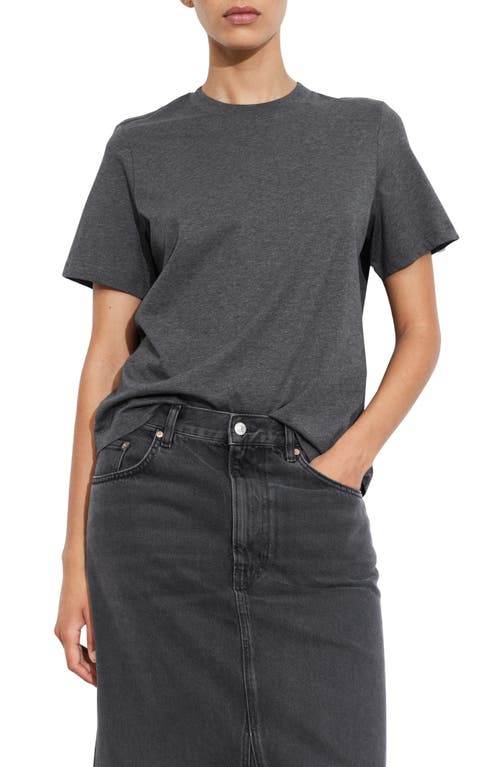 & Other Stories Crewneck T-shirt In Grey Dark