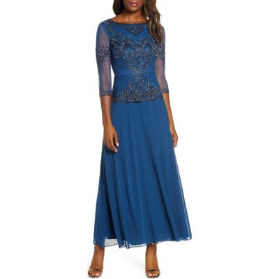 Pisarro Nights Bead Embellished Gown