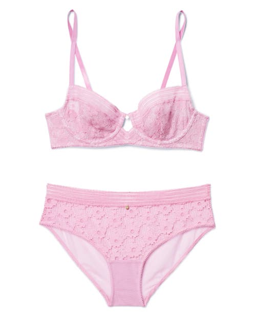 Adore Me Nolie Unlined Demi Bra In Medium Purple