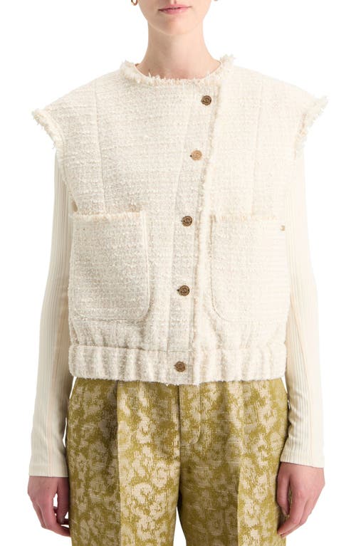 Shop Scotch & Soda Tweed Vest In Soft Ice Melange