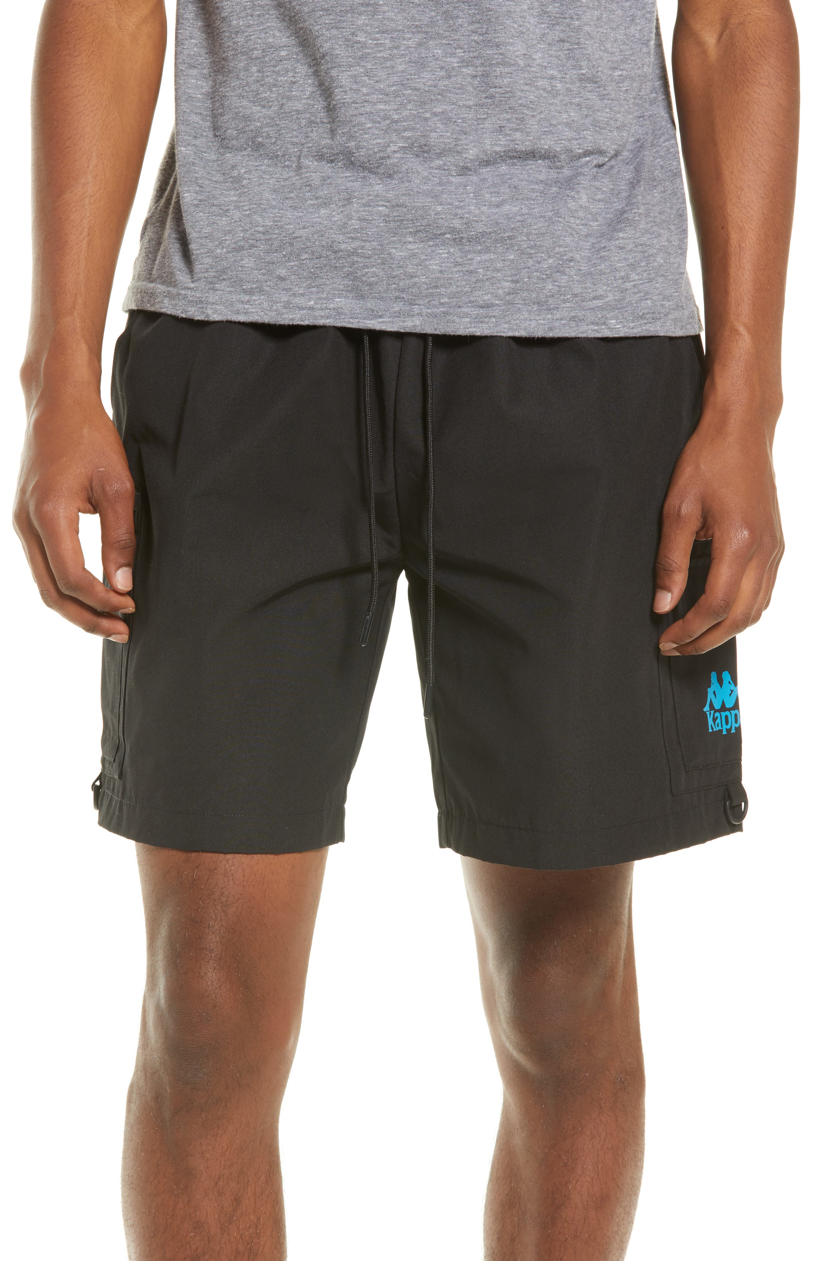 Kappa Men's Authentic Dalvey Cargo Shorts in Black-Blue at Nordstrom, Size X-Large