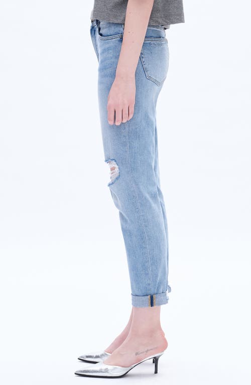 Shop Bayeas High Rise Distressed Relaxed Boyfriend Jeans In Southern