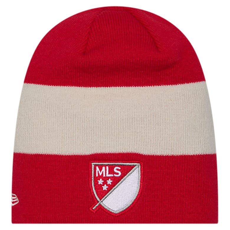 Shop New Era Red New York Red Bulls 2024 Kick Off Collection Knit Beanie