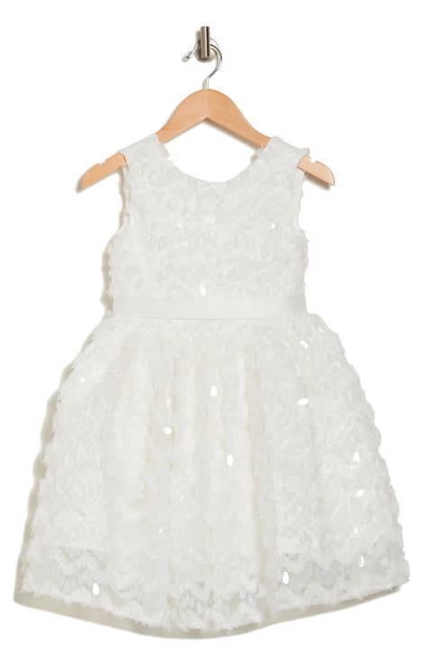 Kids' Sequin Floral Sleeveless Dress (Big Kid)