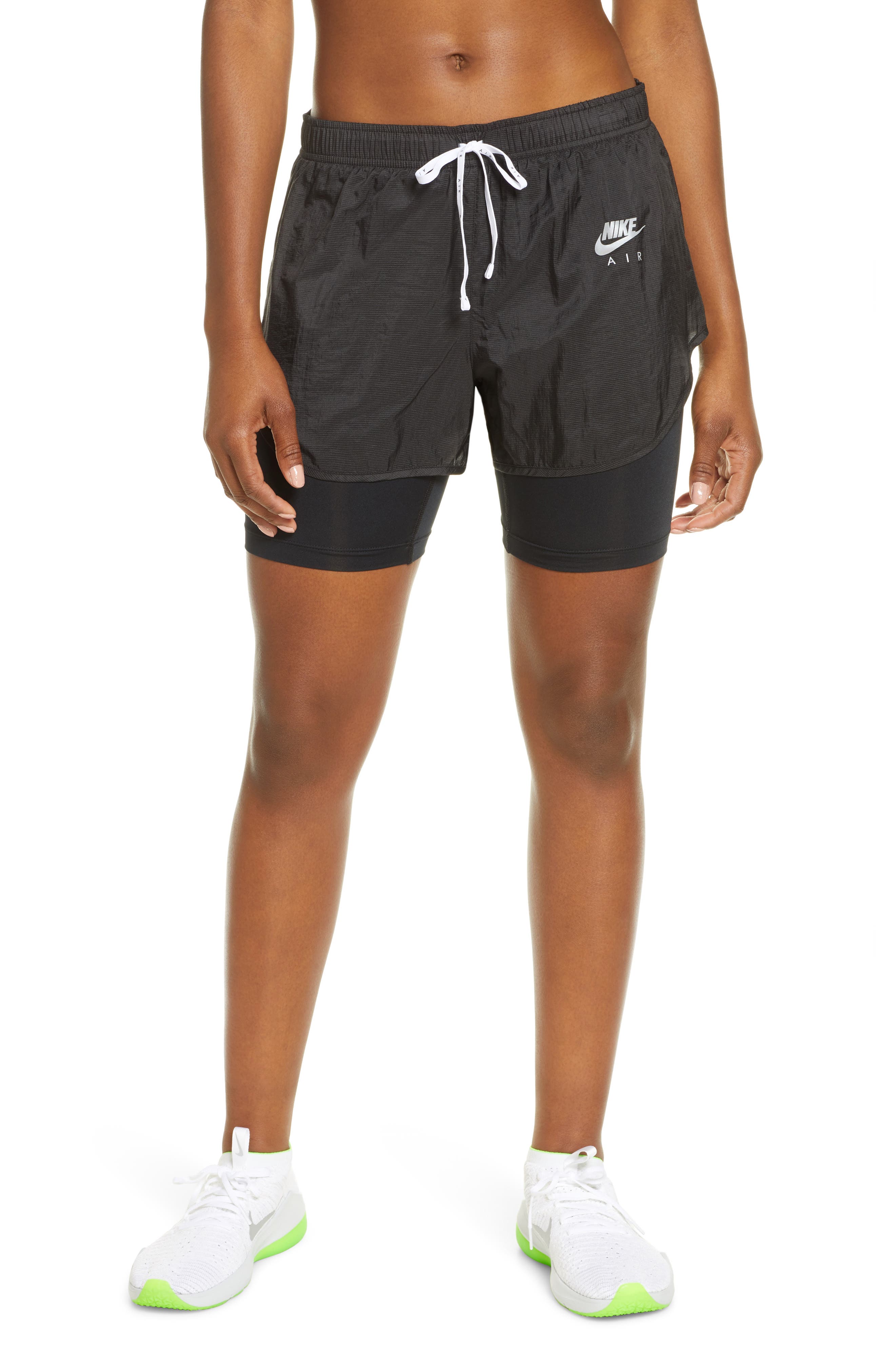 nike 2in1 running shorts women's