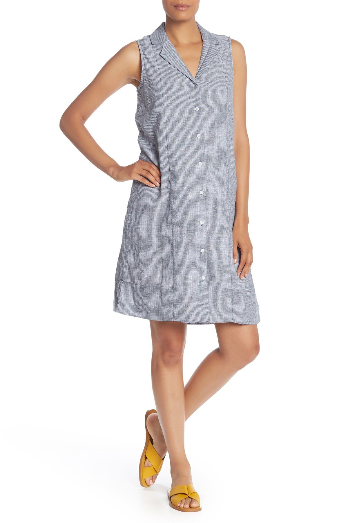 beach lunch lounge linen dress