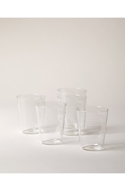 Farmhouse Pottery Set of 6 Drinking Glasses in Clear at Nordstrom