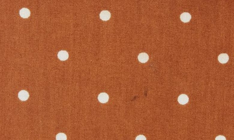 Clifton Wilson Polka Dot Cotton Pocket Square In Brown