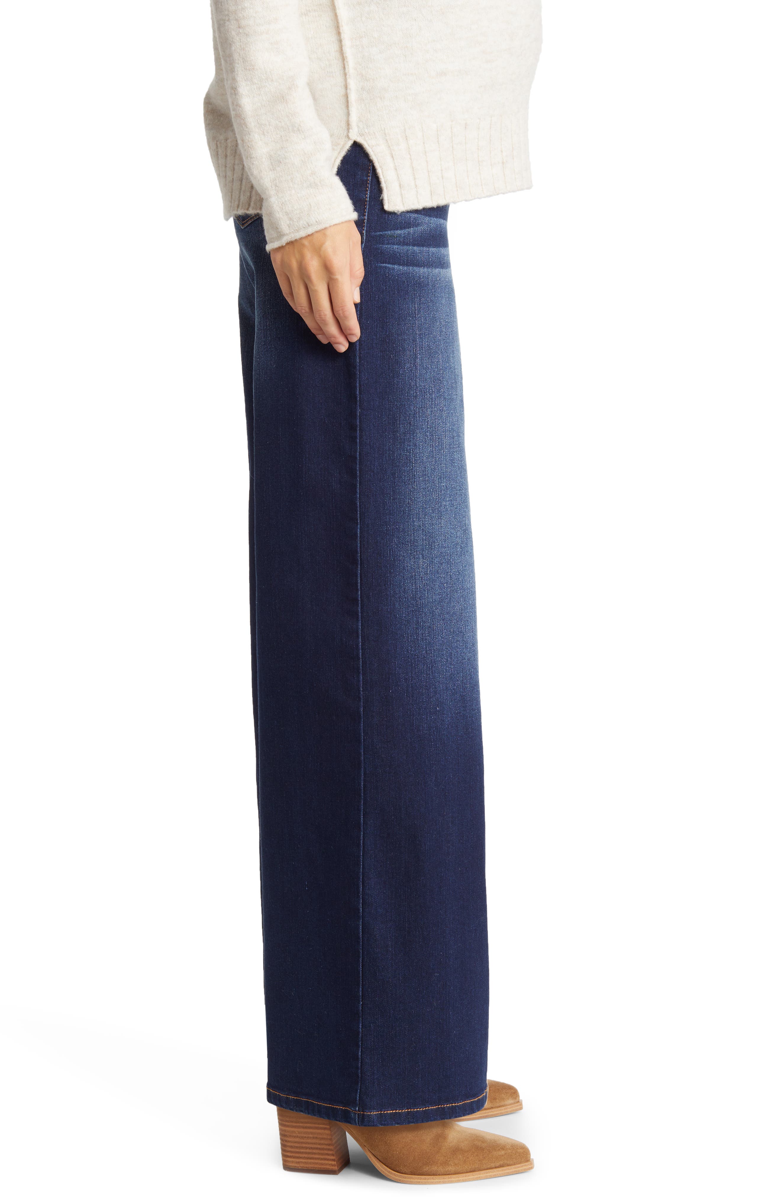 1822 Denim Over the Bump High Waist Wide Leg Maternity Jeans Nordstrom