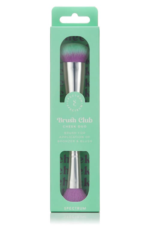 Spectrum Brush Club Cheek Duo Brush In Green