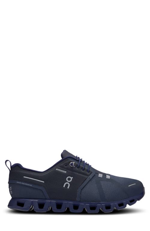 Shop On Cloud 5 Waterproof Running Shoe In Navy/ink