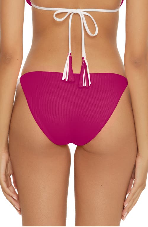 Becca Modern Edge Reversible Bikini Bottoms In Pomagranite