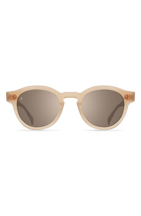 Beige Mirrored Sunglasses for Women
