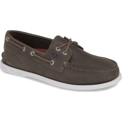 Sperry Authentic Original Cross Boat Shoe, Grey