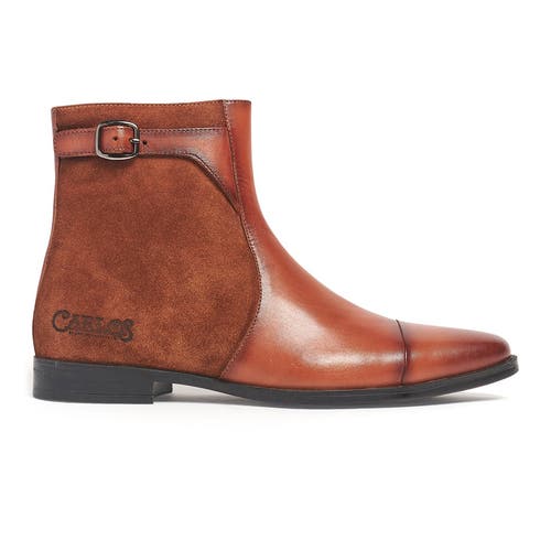 Shop Carlos Santana Spirit Chelsea Boot In Cognac