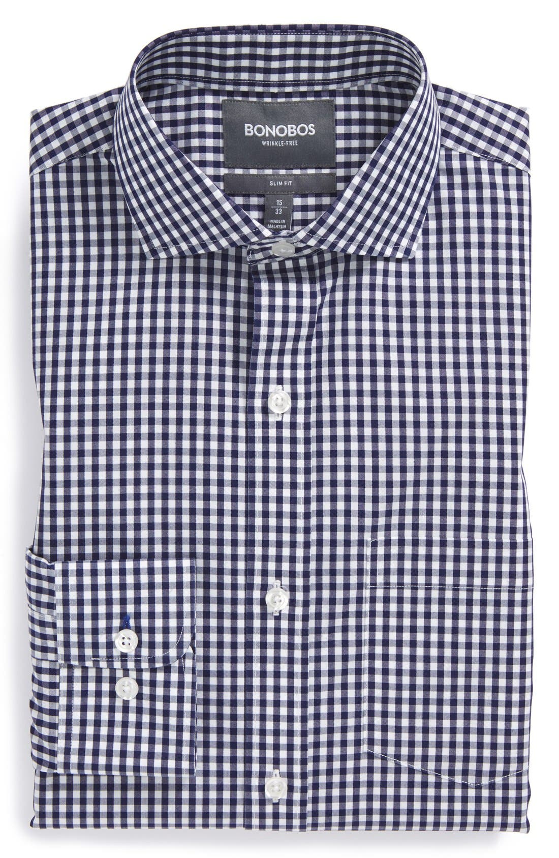 Bonobos 'Daily Grind' Slim Fit Gingham Dress Shirt Nordstrom