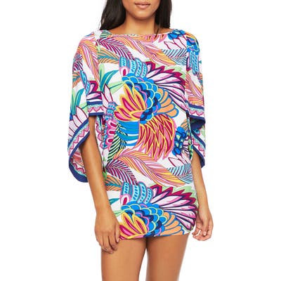 Trina Turk Paradise Cover-Up Tunic, Blue
