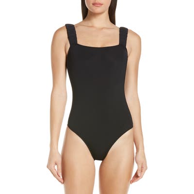 Beth Richards Scrunch One-Piece Swimsuit, Black