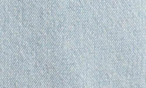 Mavi Jeans Marin Raw Hem Bleached Denim Midi Skirt In Bleached Denim