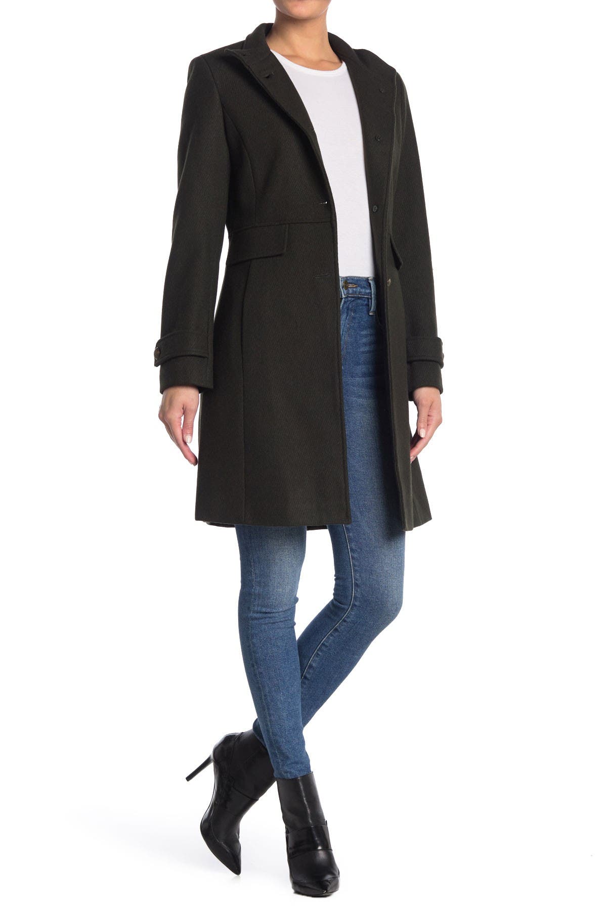 wool blend military coat lauren ralph lauren