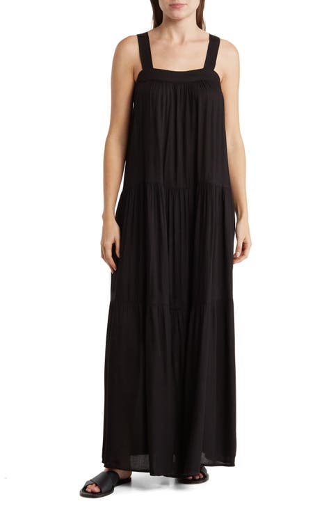 Tiered Maxi Cover-Up Dress