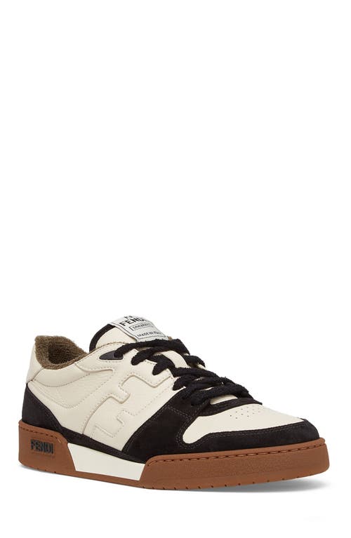 Shop Fendi Ff Match Sneaker In Nero/milk/nero