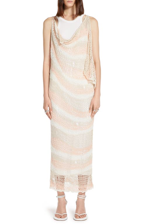 SPORTMAX Stripe Sweater Dress Powder at Nordstrom,