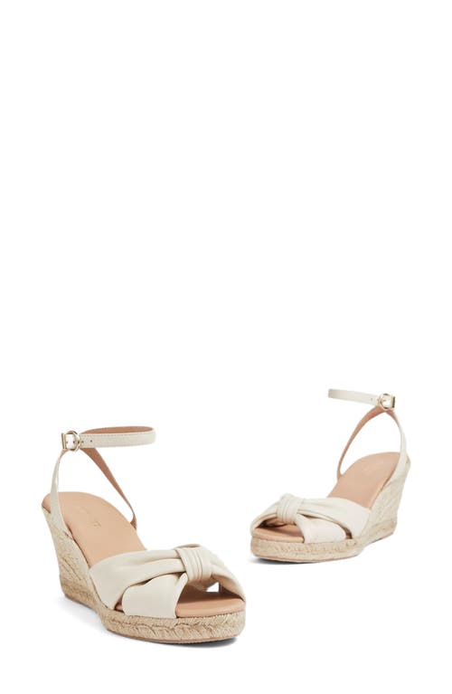 Shop Lk Bennett Angela Espadrille Wedge Sandal In Ecru