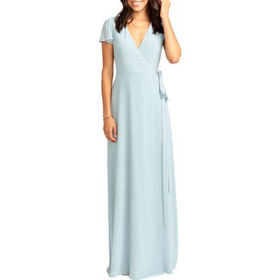 Show Me Your Mumu Noelle Wrap Dress, Blue